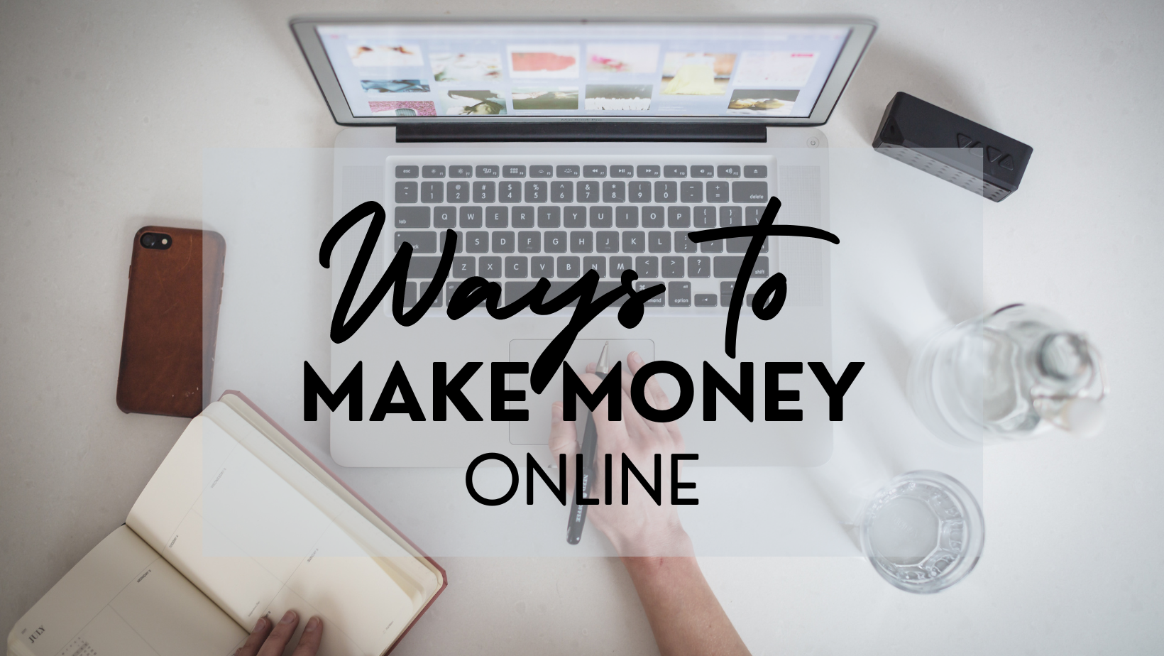 Ways to make money online poster image