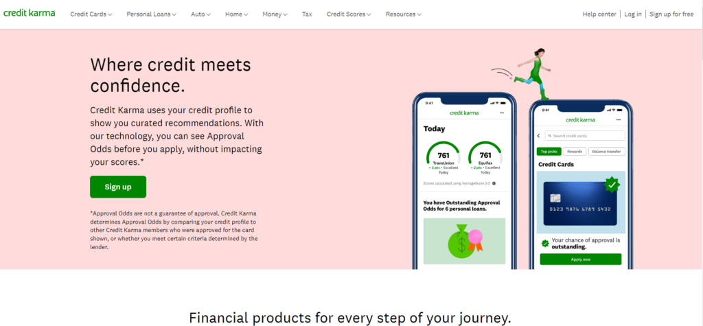 Credit Karma personal finance tools to save money